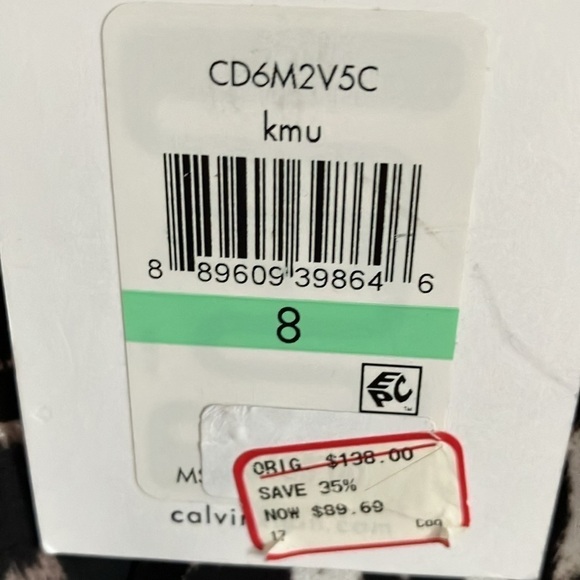 Calvin Klein: Cheetah print full back zip dress-tank top style- Midi length- 8 - Picture 3 of 16